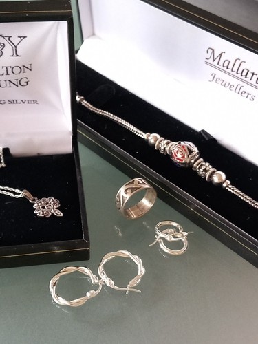 Sterling silver job lot - sterling,