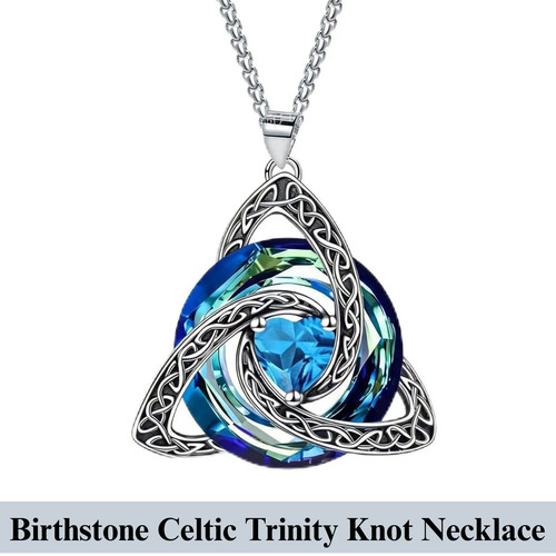 Birthstone celtic trinity - celtic,