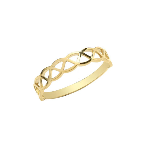 Celtic ring 9ct yellow gold - celtic,