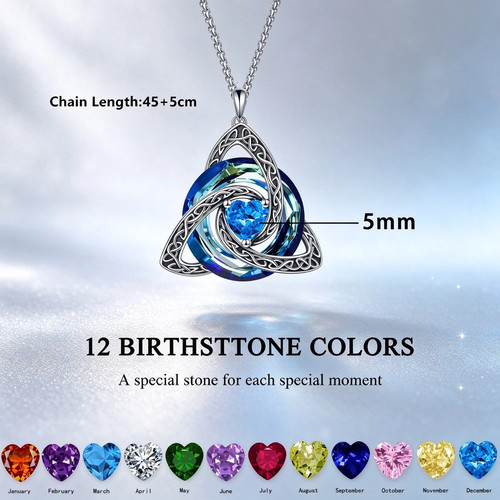 2027 birthstone celtic trinity - 2027,