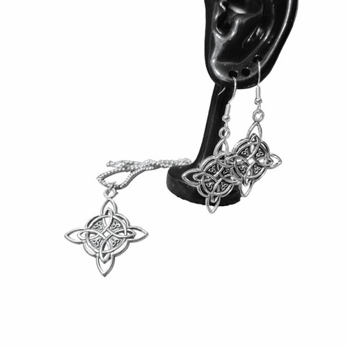 Celtic knot earrings necklace