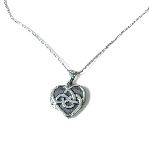 Locket silver celtic - locket,