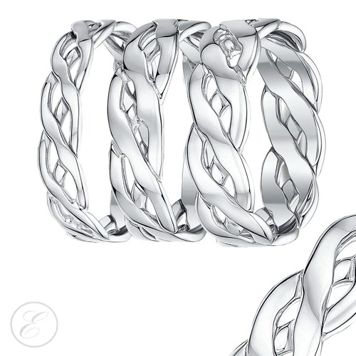 9ct white gold hand made - gold,