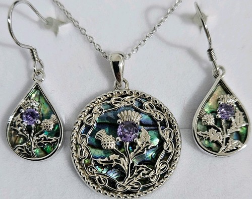 Hallmarked 925 abalone shell - abalone,