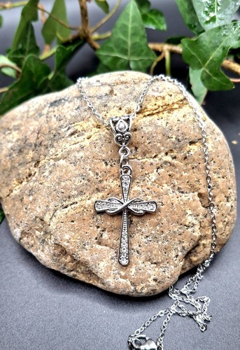 Irish celtic cross charm - irish,
