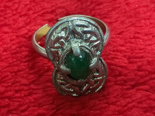 Celtic stone ring adjustable - stone,