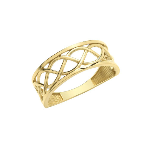 Celtic ring 9ct - 9ct, yellow