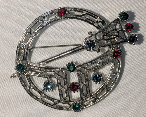 Unique silver metal - unique, brooch