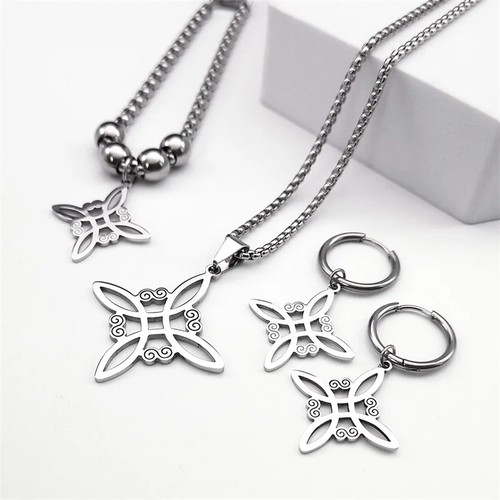 Stainless steel witch - steel, knot