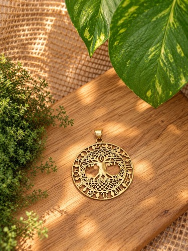Tree life zodiac pendant - zodiac,