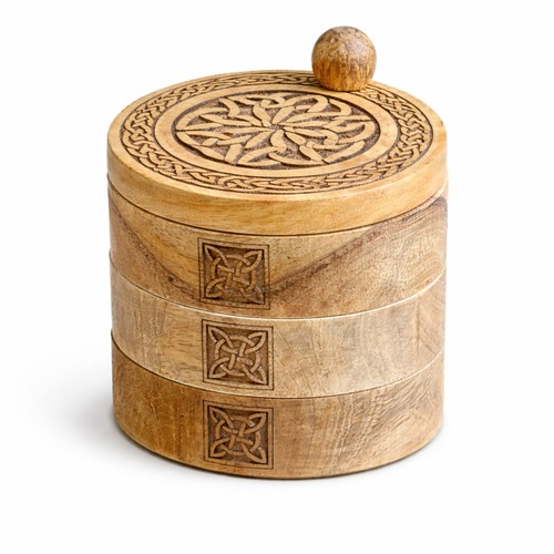 Celtic carved tier - celtic, revolving