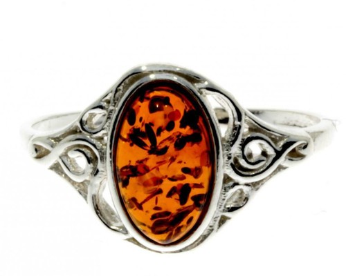 Cognac baltic amber 925 - cognac,
