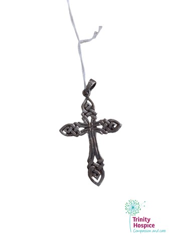 Celtic cross pendant silver - cross,