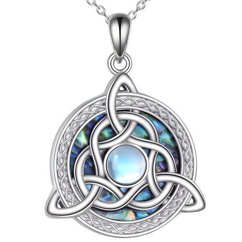 Trinity knot moonstone - knot,