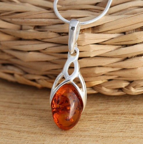 Cognac baltic amber - baltic, 925