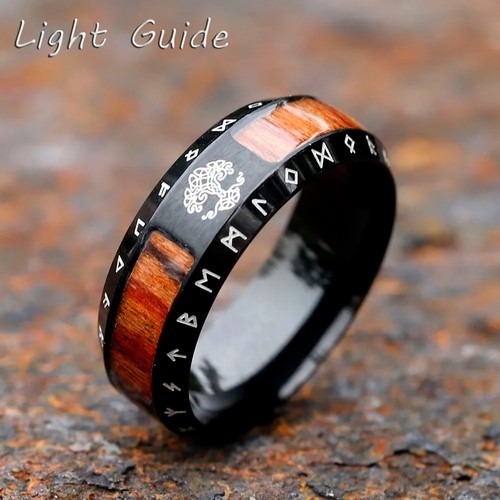 Mens viking tree life ring - mens,