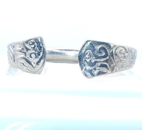 Pewter tone celtic bangle - pewter,
