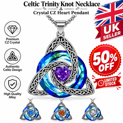 Celtic trinity knot necklace - trinity,