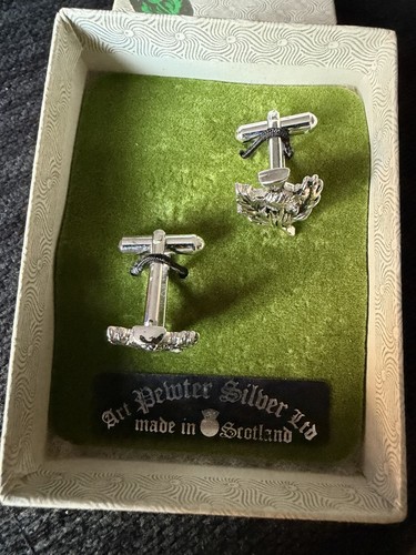 Scottish thistle cufflinks - scottish,