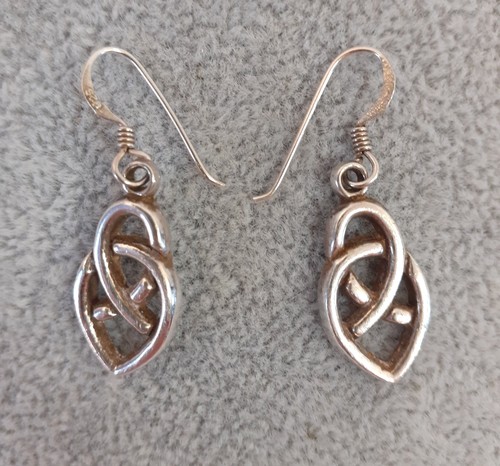 Celtic sterling silver drop - celtic,