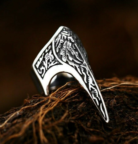 Viking raven ring stainless - raven,