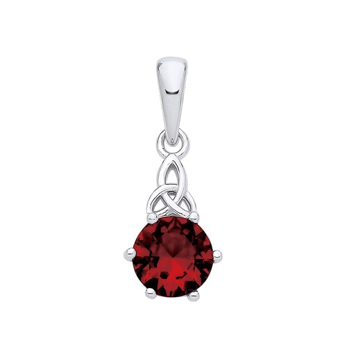 Sterling silver simulated ruby - sterling,