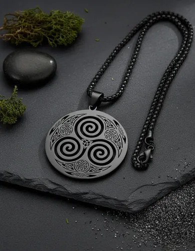 Celtic necklace triskelion - celtic,