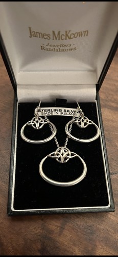 Sterling silver celtic trinity - silver,