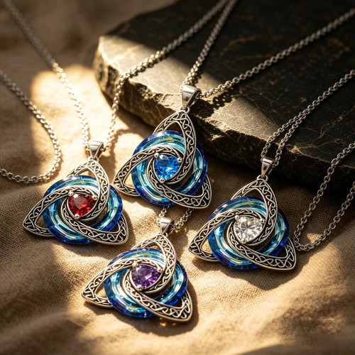 Birthstone celtic trinity - birthstone,